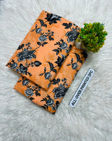 PRINTED FLORAL POLO COTTON 2PC FOR MIDSUMMER SALE UNSTITCHED DRESS