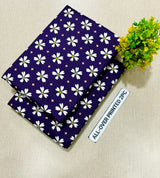 PRINTED FLORAL POLO COTTON 2PC FOR MIDSUMMER SALE UNSTITCHED DRESS