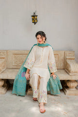Premium Lawn 3pc Embroidery with printed Monar Shawl
