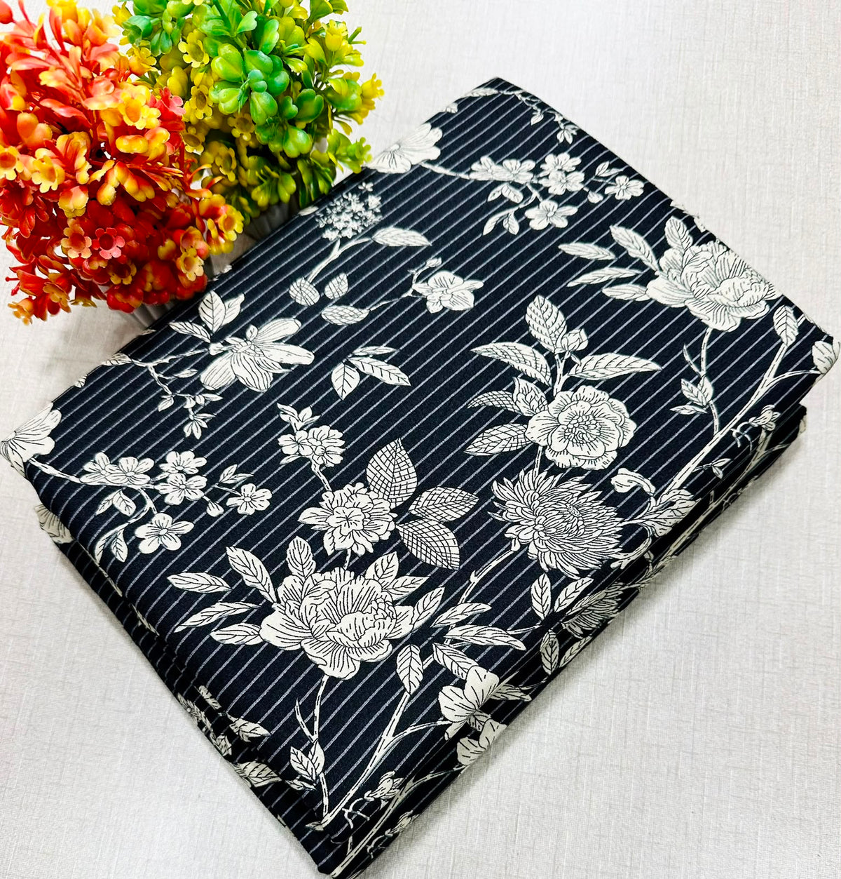 PRINTED FLORAL POLO COTTON 2PC FOR MIDSUMMER SALE UNSTITCHED