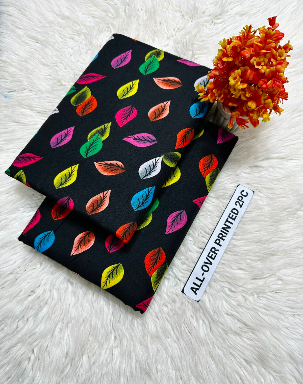 PRINTED FLORAL POLO COTTON 2PC FOR MIDSUMMER SALE UNSTITCHED DRESS