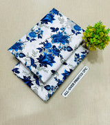 PRINTED FLORAL POLO COTTON 2PC FOR MIDSUMMER SALE UNSTITCHED DRESS