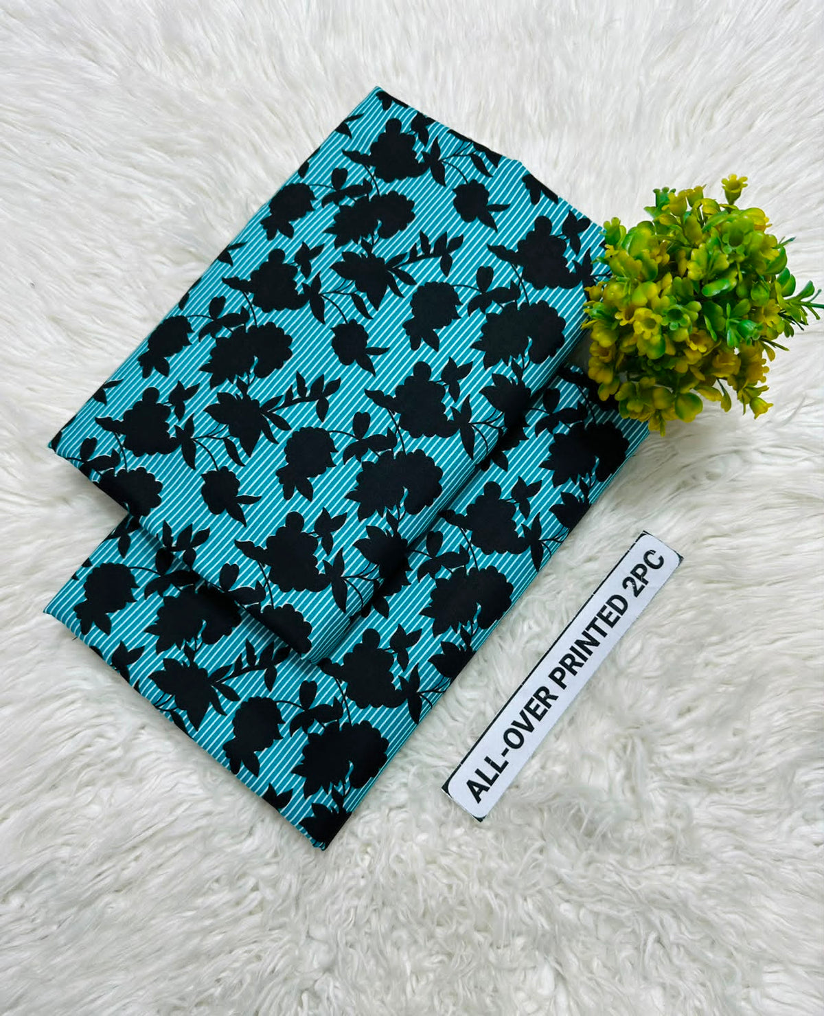 PRINTED FLORAL POLO COTTON 2PC FOR MIDSUMMER SALE UNSTITCHED DRESS