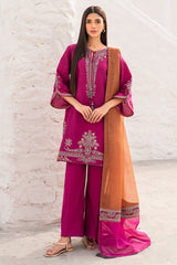 HUSSAIN REHAR– EC877 | UNSTITCHED | EMBROIDERED 3 PIECE