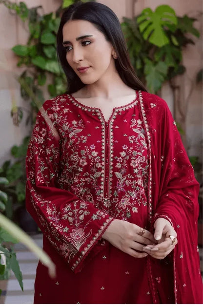 DHANAK 3PC EMBROIDERED UNSTICHED ARTICLE BA-345