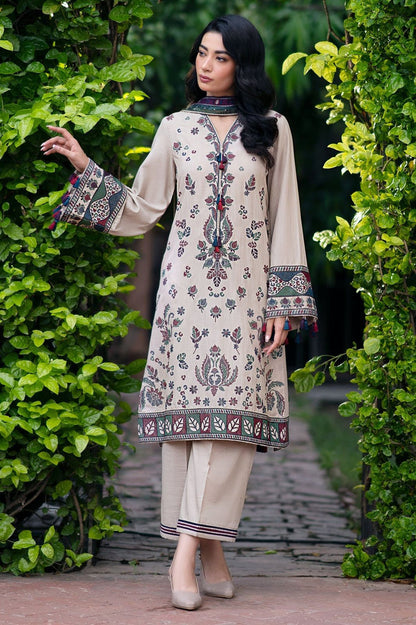 Premium lawn 3pc Heavy Embroidery with printed voil Shawl