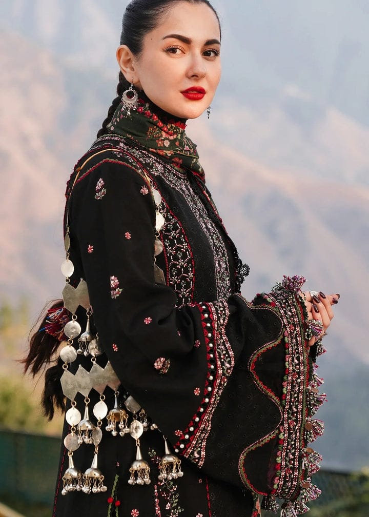 Premium Lawn 3pc Heavy Embroidery with printed Monar Shawl