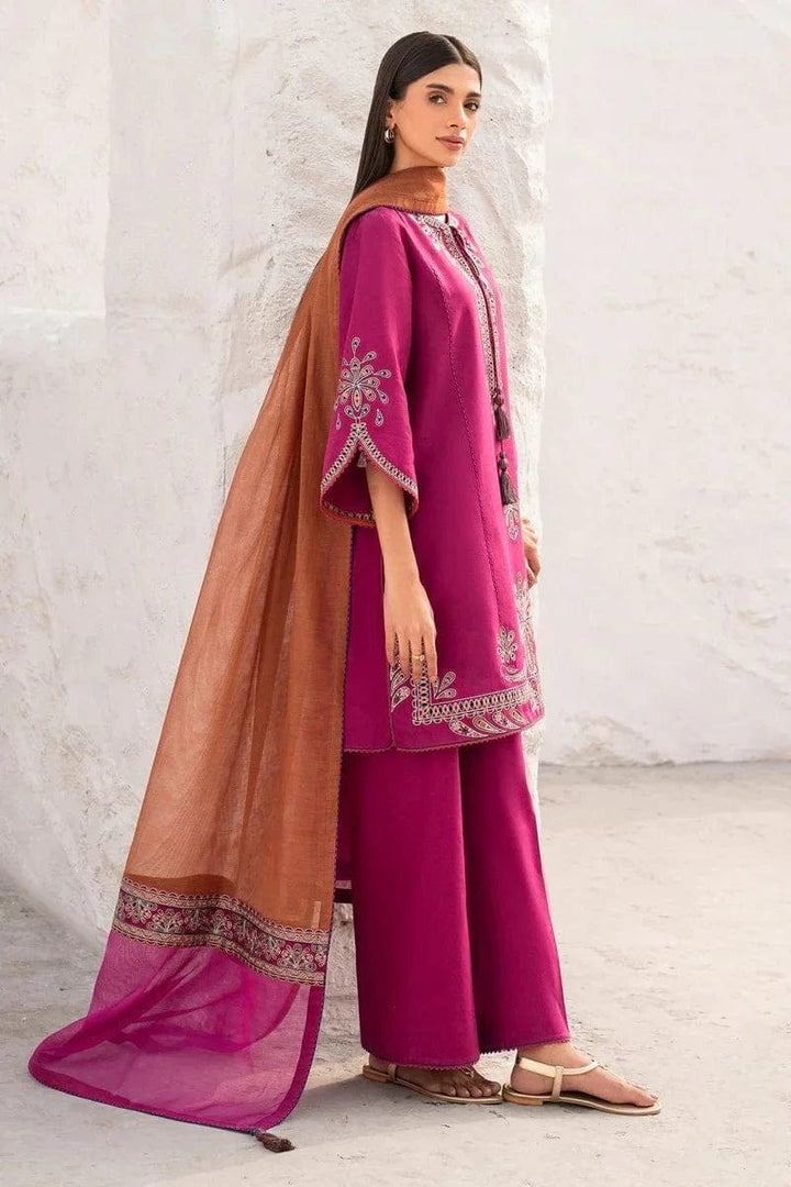 Premium Lawn 3pc Embroidery with printed Monar Shawl