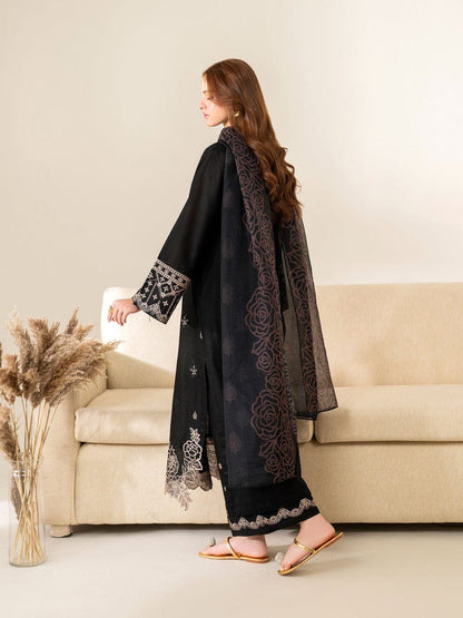 Premium Lawn 3pc Heavy Embroidery with printed Monar Shawl