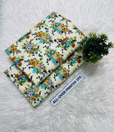 PRINTED FLORAL POLO COTTON 2PC FOR MIDSUMMER SALE UNSTITCHED DRESS