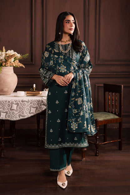 Premium Lawn 3pc Heavy Embroidery with printed Monar Shawl