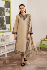 Premium Lawn 3pc Heavy Embroidery with printed Monar Shawl