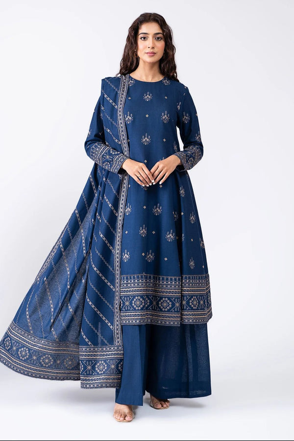 Premium Lawn 3pc Heavy Embroidery with ready to wear Lawn Dupta