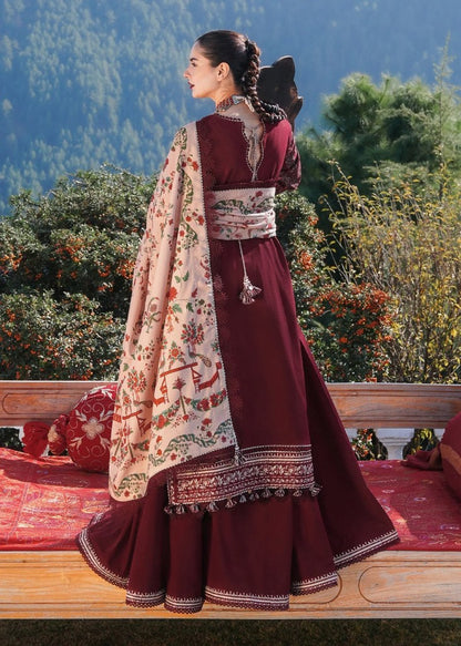 Premium Lawn 3pc Heavy Embroidery with printed Monar Shawl