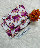 PRINTED FLORAL POLO COTTON 2PC FOR MIDSUMMER SALE UNSTITCHED DRESS