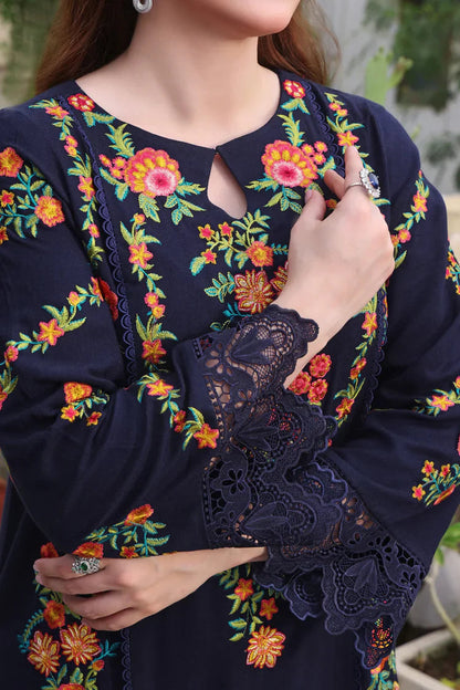Premium Lawn 3pc Heavy Embroidery with printed Monar Shawl