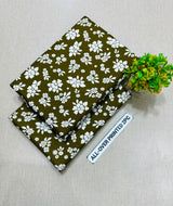 PRINTED FLORAL POLO COTTON 2PC FOR MIDSUMMER SALE UNSTITCHED DRESS