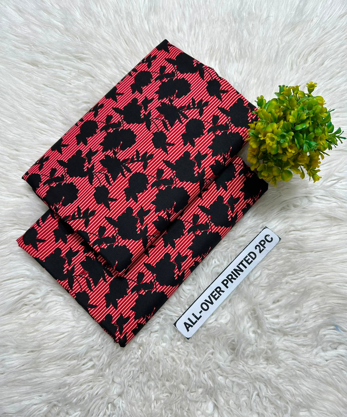 PRINTED FLORAL POLO COTTON 2PC FOR MIDSUMMER SALE UNSTITCHED DRESS
