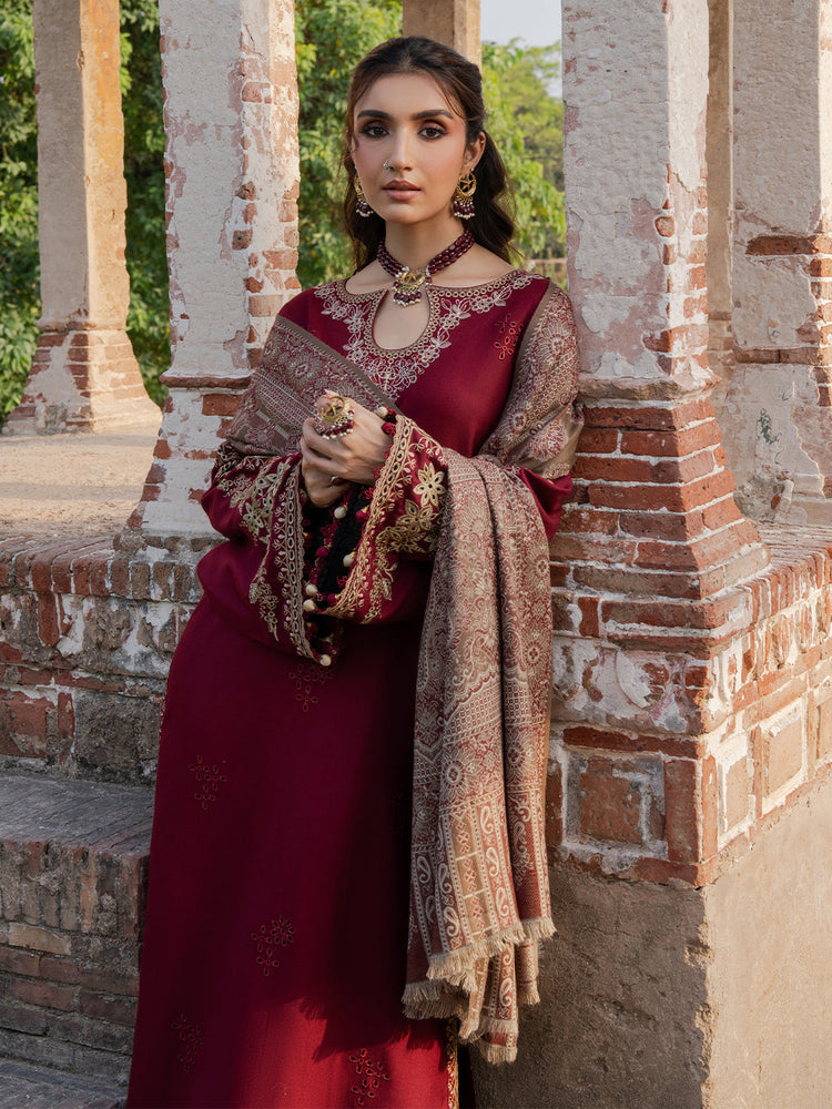 Premium Lawn 3pc Heavy Embroidery with printed Monar Shawl