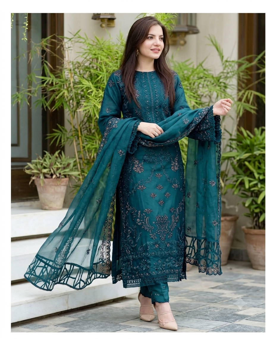 DANANEER WINTER HEAVY 3PC EMBROIDERY ZINC IR-2026