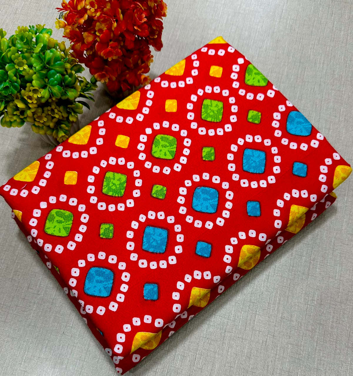 PRINTED POLO COTTON 2PC FOR MIDSUMMER SALE UNSTITCHED DRESS