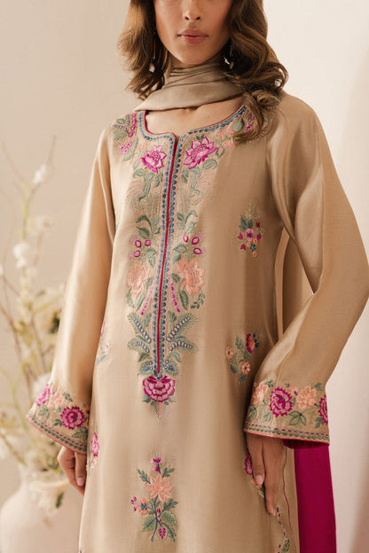 Premium Lawn 3pc Heavy Embroidery with printed Monar Shawl