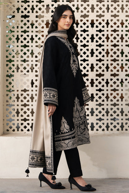 Premium Lawn 3pc Heavy Embroidery with printed Monar Shawl