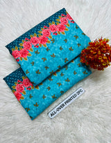 PRINTED FLORAL POLO COTTON 2PC FOR MIDSUMMER SALE UNSTITCHED DRESS