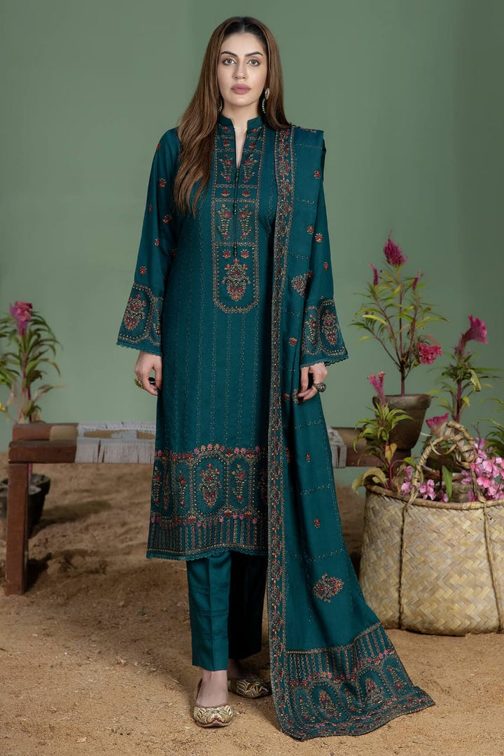 Premium Lawn 3pc Heavy Embroidery with ready to wear lawn Dupta