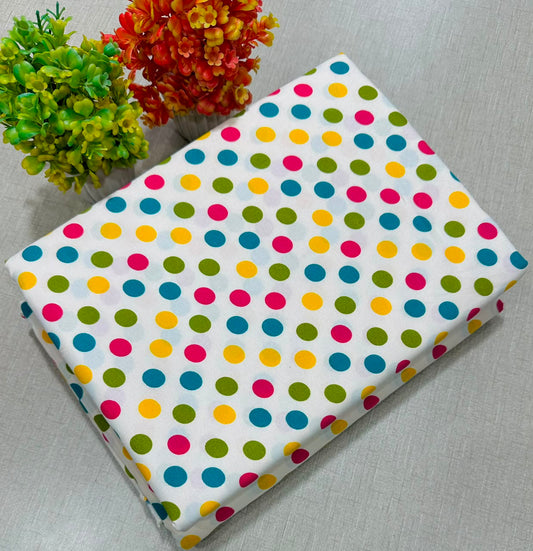 PRINTED POLO COTTON 2PC FOR MIDSUMMER SALE UNSTITCHED DRESS
