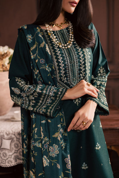Premium Lawn 3pc Heavy Embroidery with printed Monar Shawl