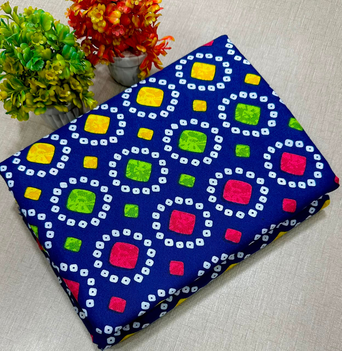 PRINTED POLO COTTON 2PC FOR MIDSUMMER SALE UNSTITCHED DRESS
