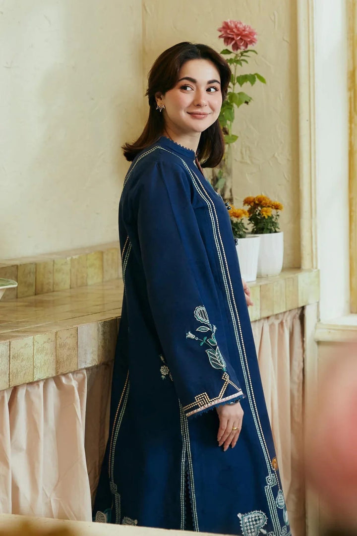 Premium Lawn 3pc Heavy Embroidery with printed Monar Shawl