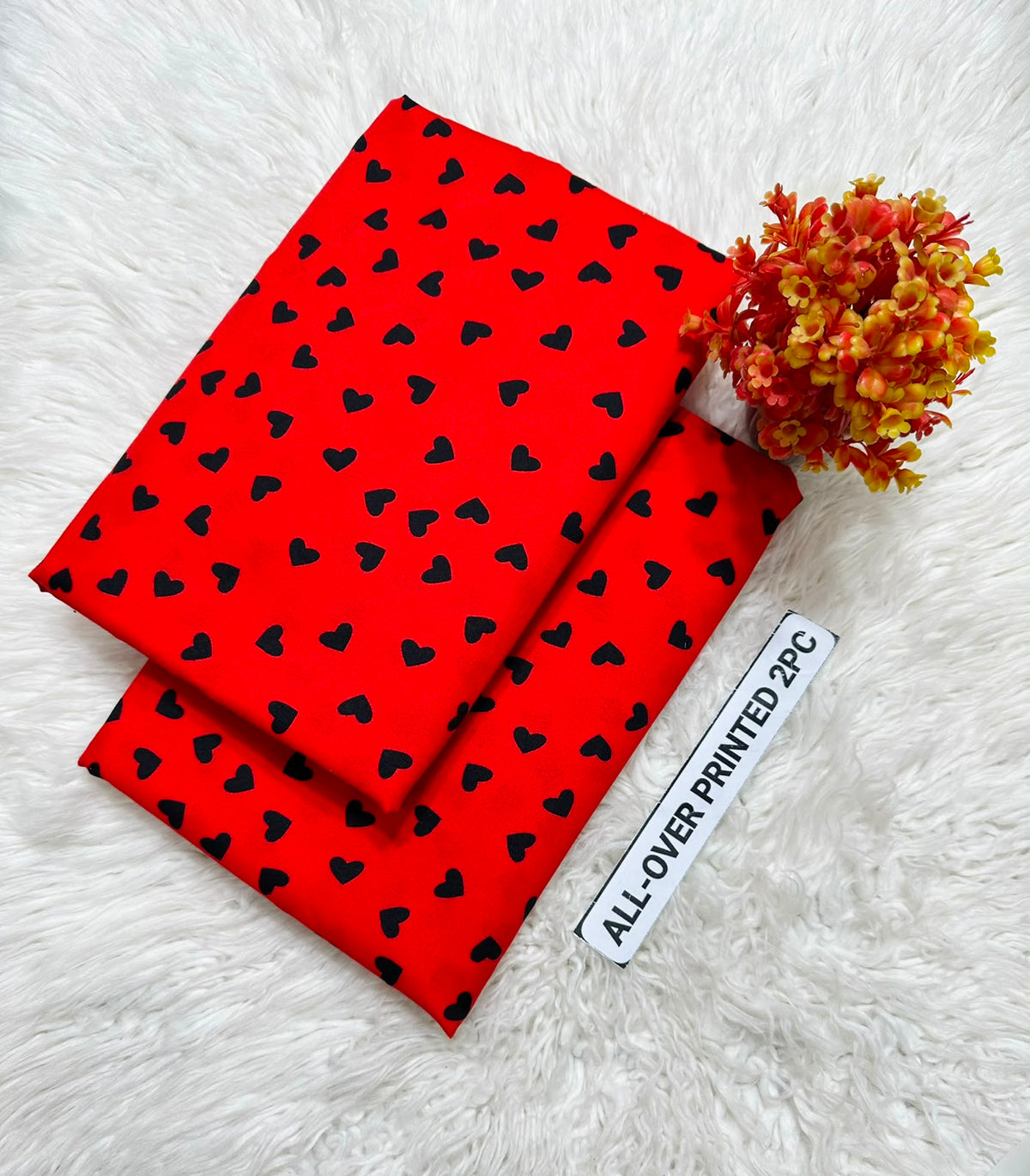 PRINTED FLORAL POLO COTTON 2PC FOR MIDSUMMER SALE UNSTITCHED DRESS