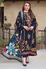 Premium Lawn 3pc Heavy Embroidery with printed Monar Shawl