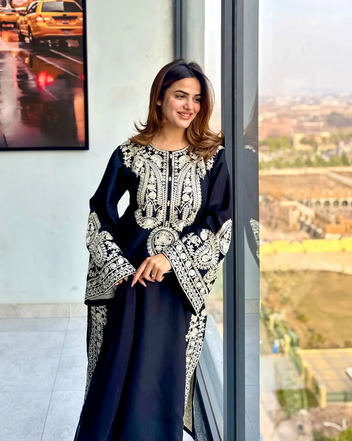 Premium Lawn 3pc Heavy Embroidery with ready to wear chiffon dupta