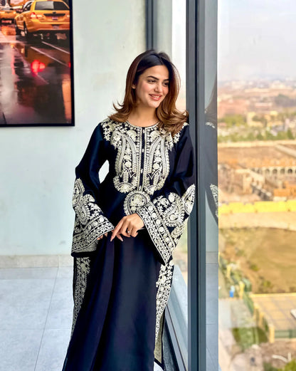 Premium Lawn 3pc Heavy Embroidery with ready to wear chiffon dupta