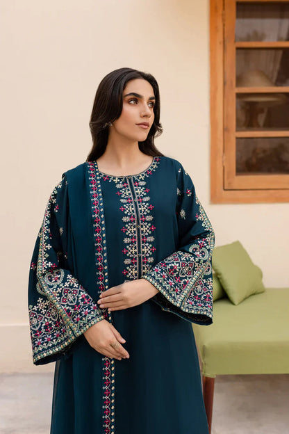 Premium Lawn 3pc Heavy Embroidery with ready to wear chiffon dupta