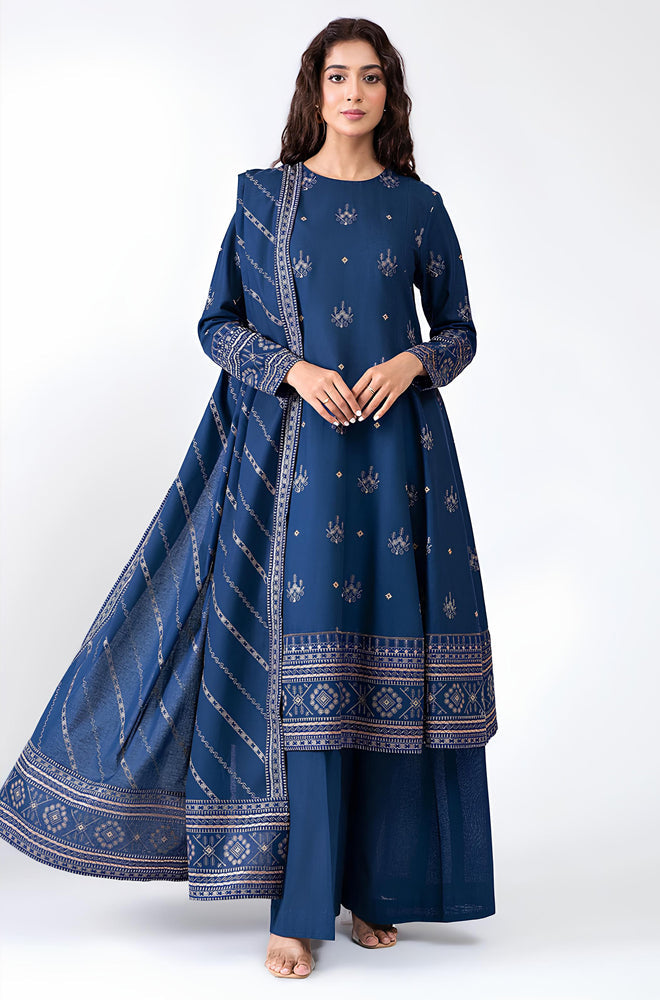Premium Lawn 3pc Heavy Embroidery with ready to wear Lawn Dupta