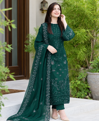 DANANEER WINTER HEAVY 3PC EMBROIDERY GREEN IR-/4
