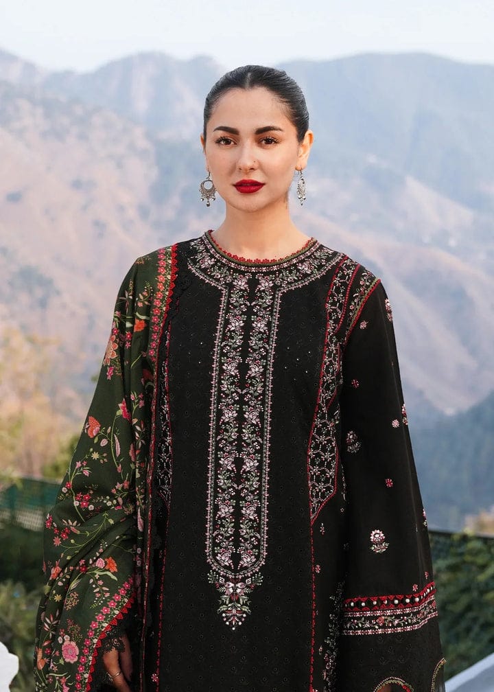 Premium Lawn 3pc Heavy Embroidery with printed Monar Shawl