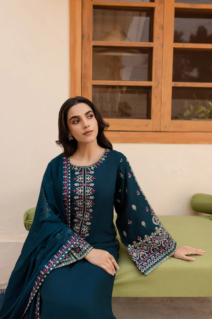 Premium Lawn 3pc Heavy Embroidery with ready to wear chiffon dupta