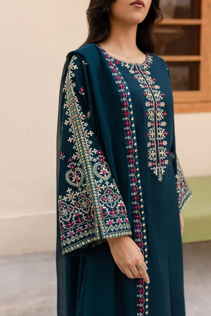 Premium Lawn 3pc Heavy Embroidery with ready to wear chiffon dupta