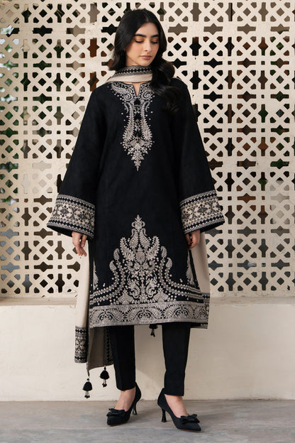 Premium Lawn 3pc Heavy Embroidery with printed Monar Shawl
