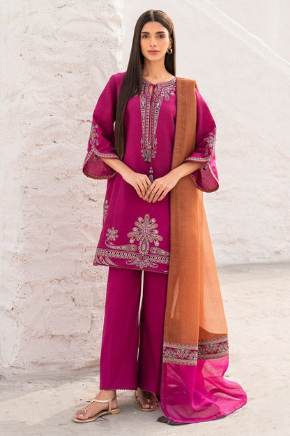 Premium Lawn 3pc Embroidery with printed Monar Shawl