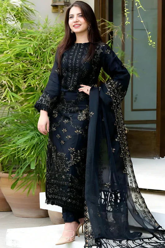 Premium Lawn 3pc Heavy Embroidery with Embroidered Chiffon Dupta ⭐⭐⭐⭐⭐ 4.9/5 (150 Reviews)