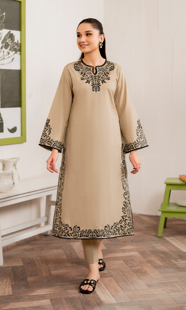 Premium Lawn 3pc Heavy Embroidery with printed Monar Shawl