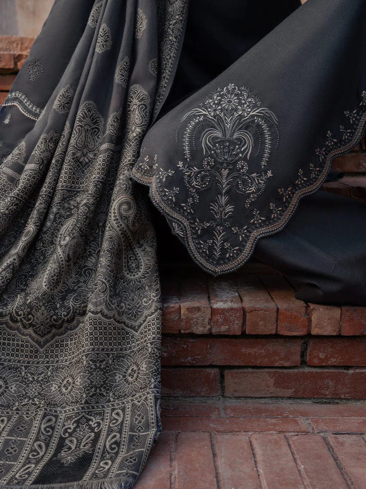 Premium Lawn 3pc Heavy Embroidery with printed Monar Shawl
