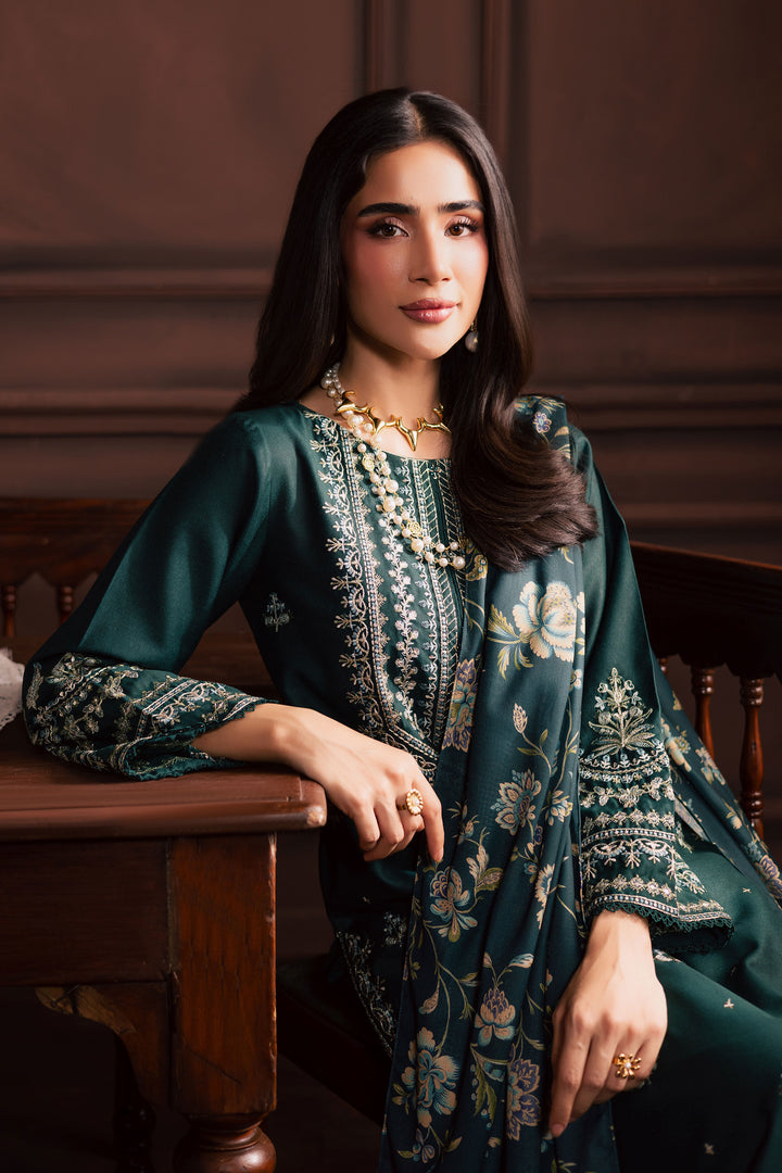 Premium Lawn 3pc Heavy Embroidery with printed Monar Shawl