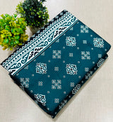 PRINTED FLORAL POLO COTTON 2PC FOR MIDSUMMER SALE UNSTITCHED DRESS